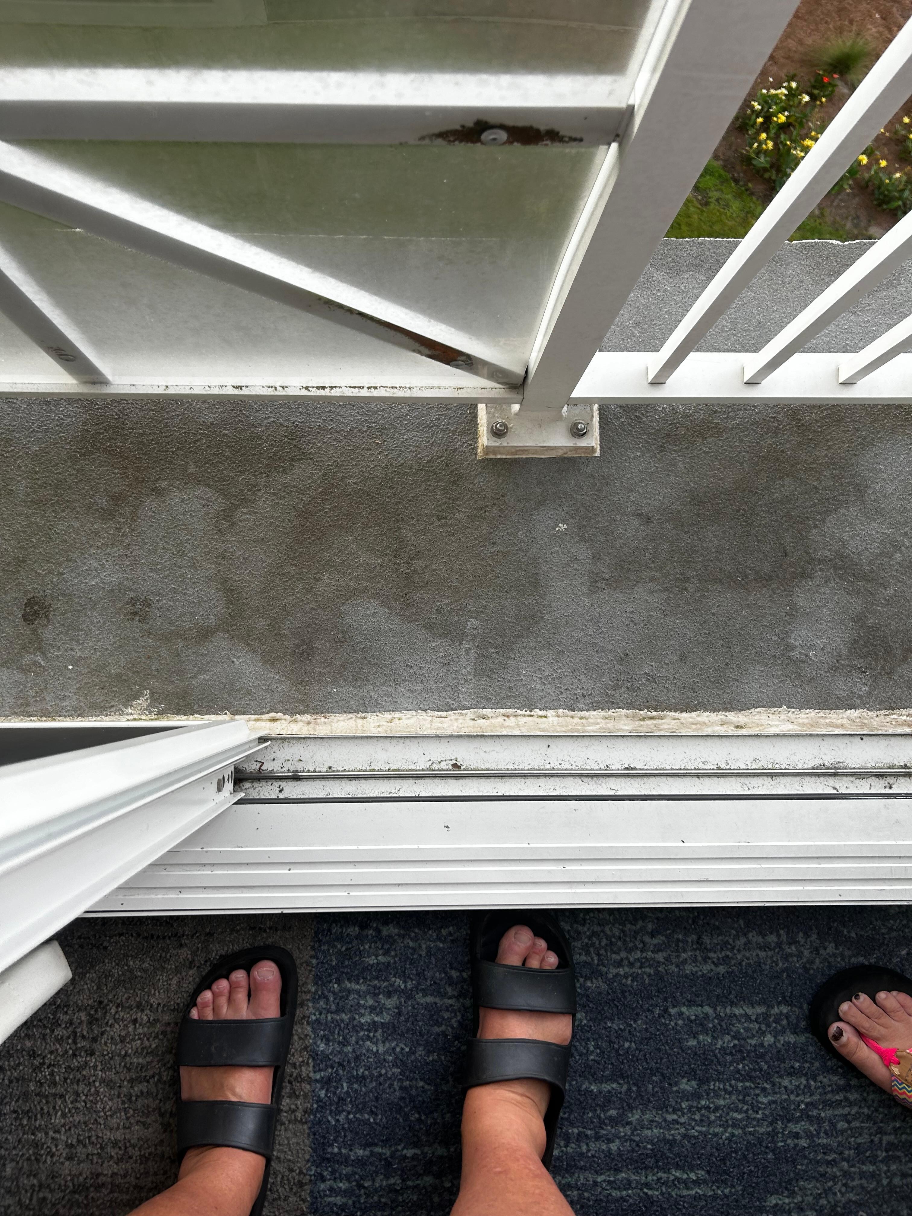 Size of deck off room