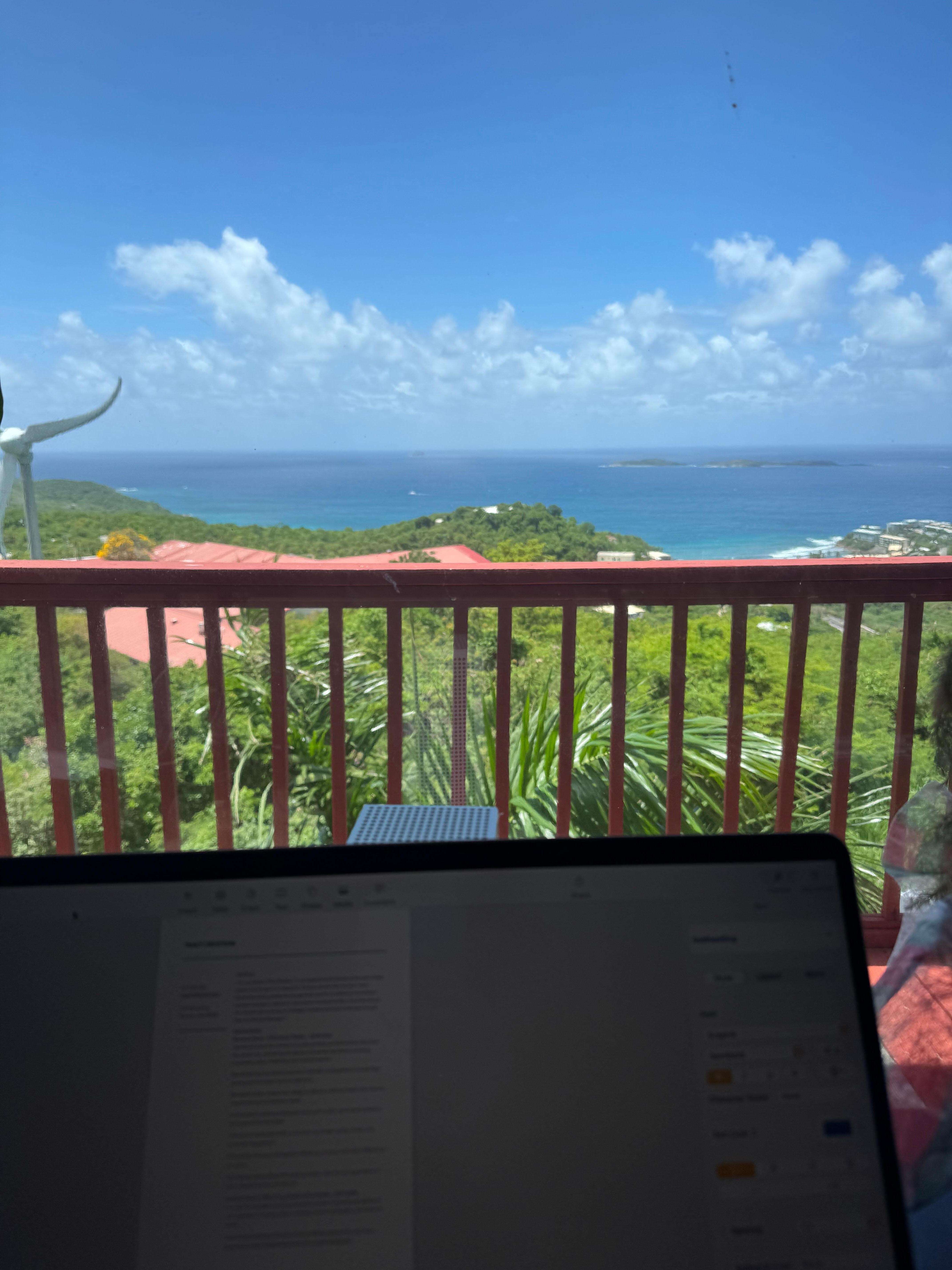 View from the desk