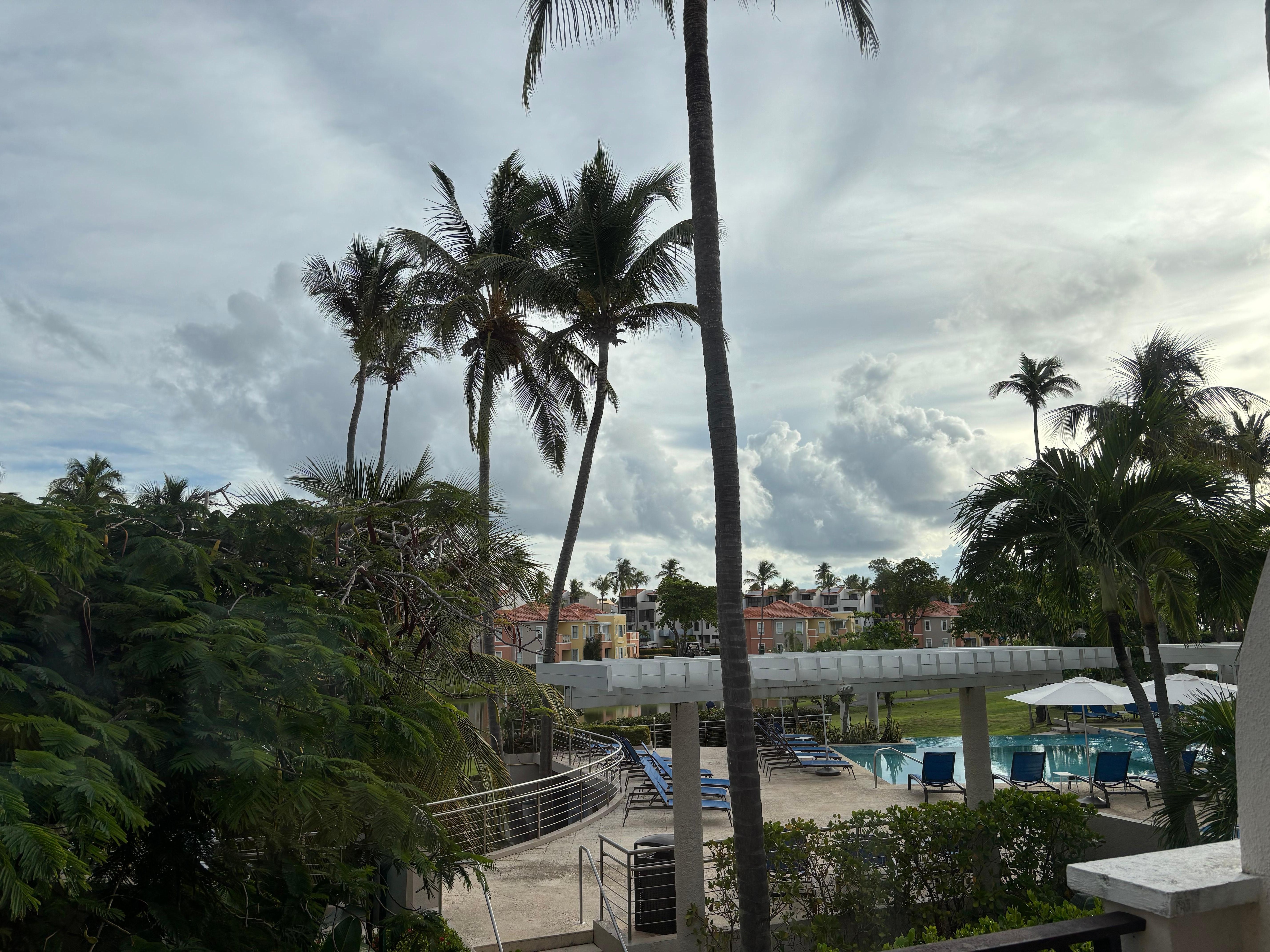 Pool view from balcony