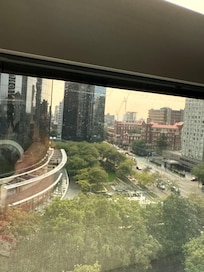 Amazing view of Sheraton wall centre, century park plaza, burrard st.