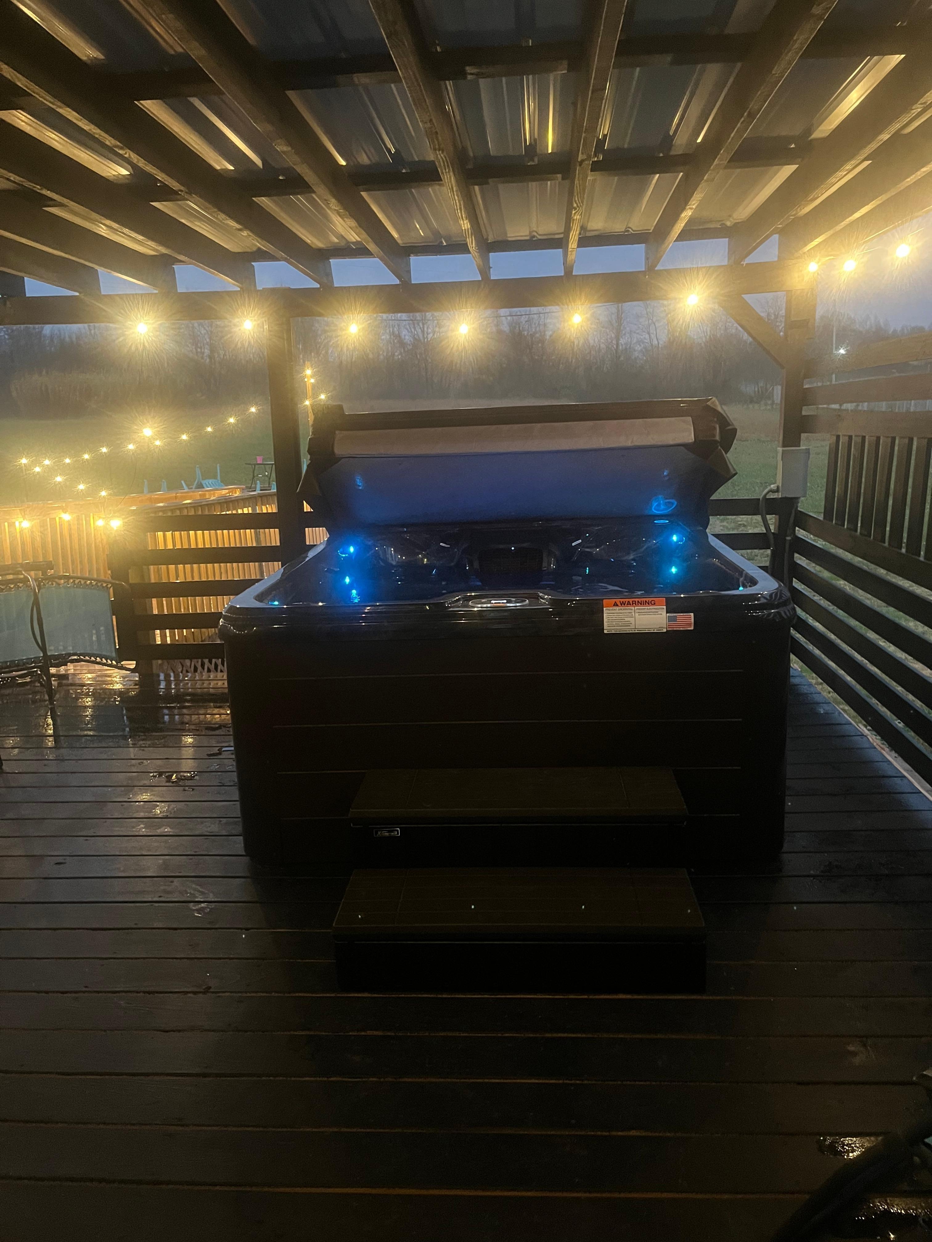 That beautiful hot tub. 