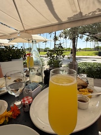 View from breakfast at hotel.