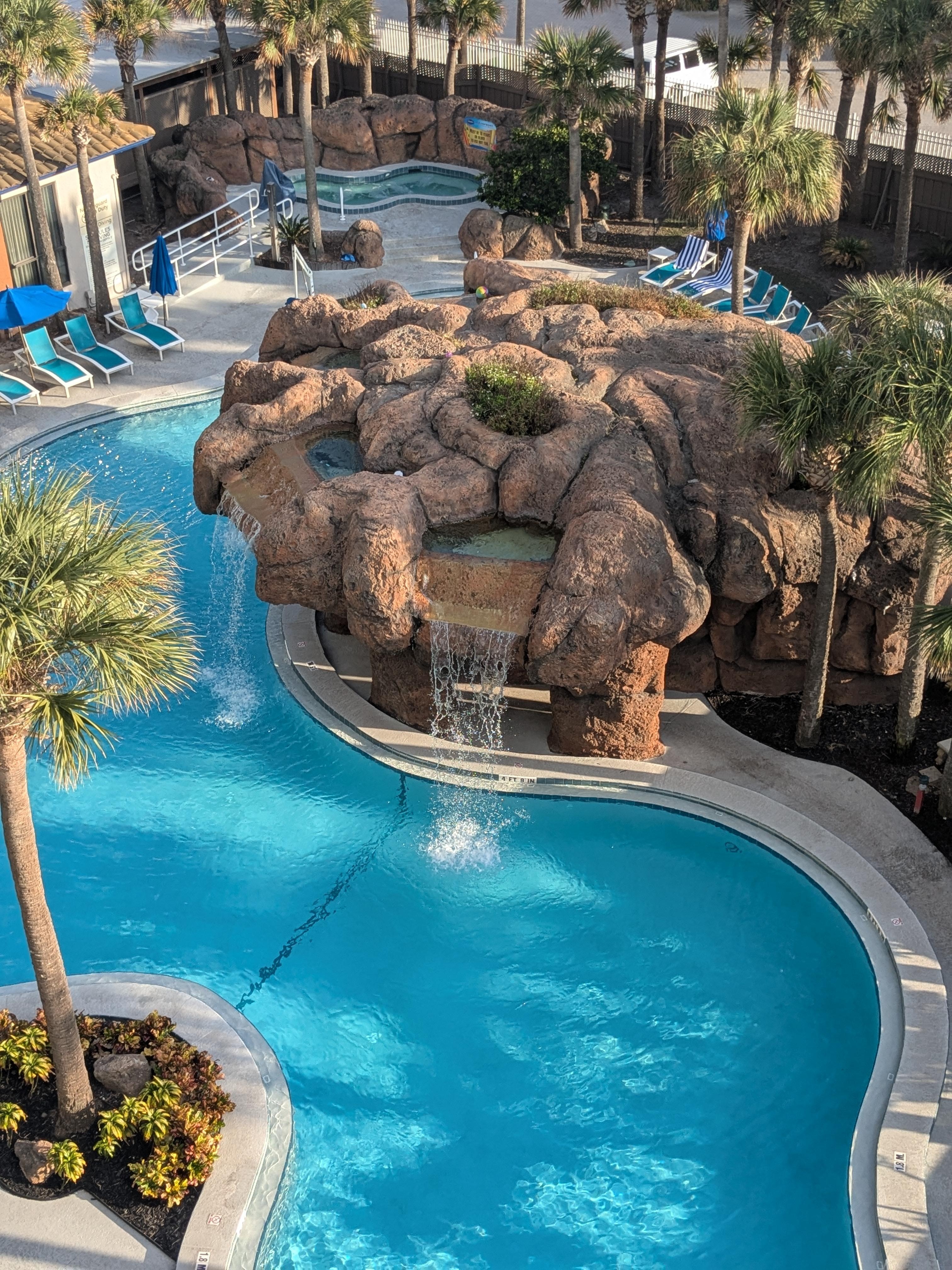 Hotel ocean side view 