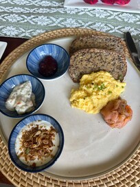 Nordic Breaskfast . Gravlax was sooo good!!