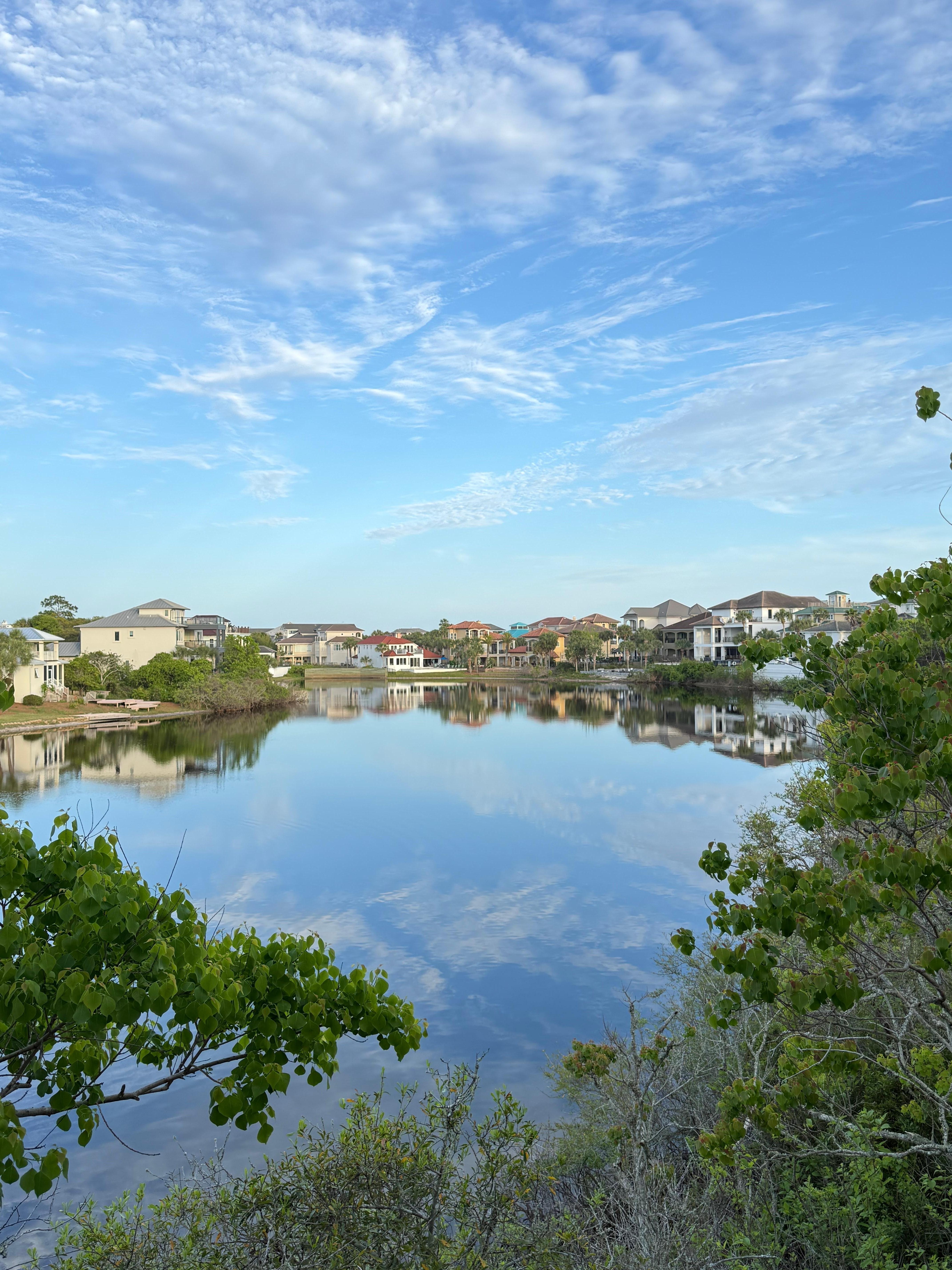View from upstairs balcony
