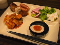 バイキング形式の朝食