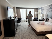 When we first arrived at the hotel