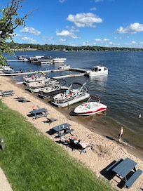 View of the lake from our room.