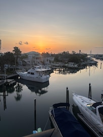 Sunrise on the balcony.
