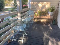 the porch which was not accessible from inside the house