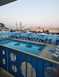 Pool view from room
