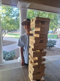 We enjoyed the yard games.