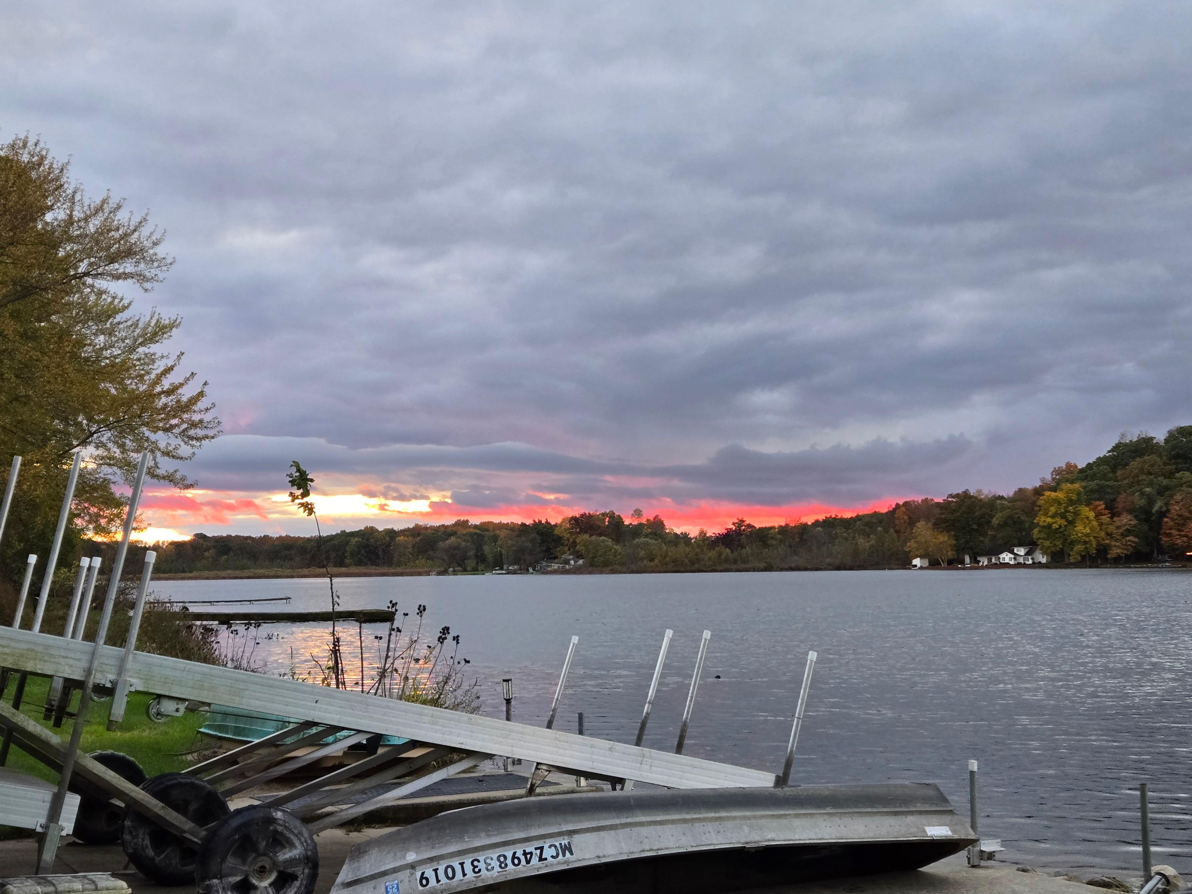 Overcast but still a lovely sunset