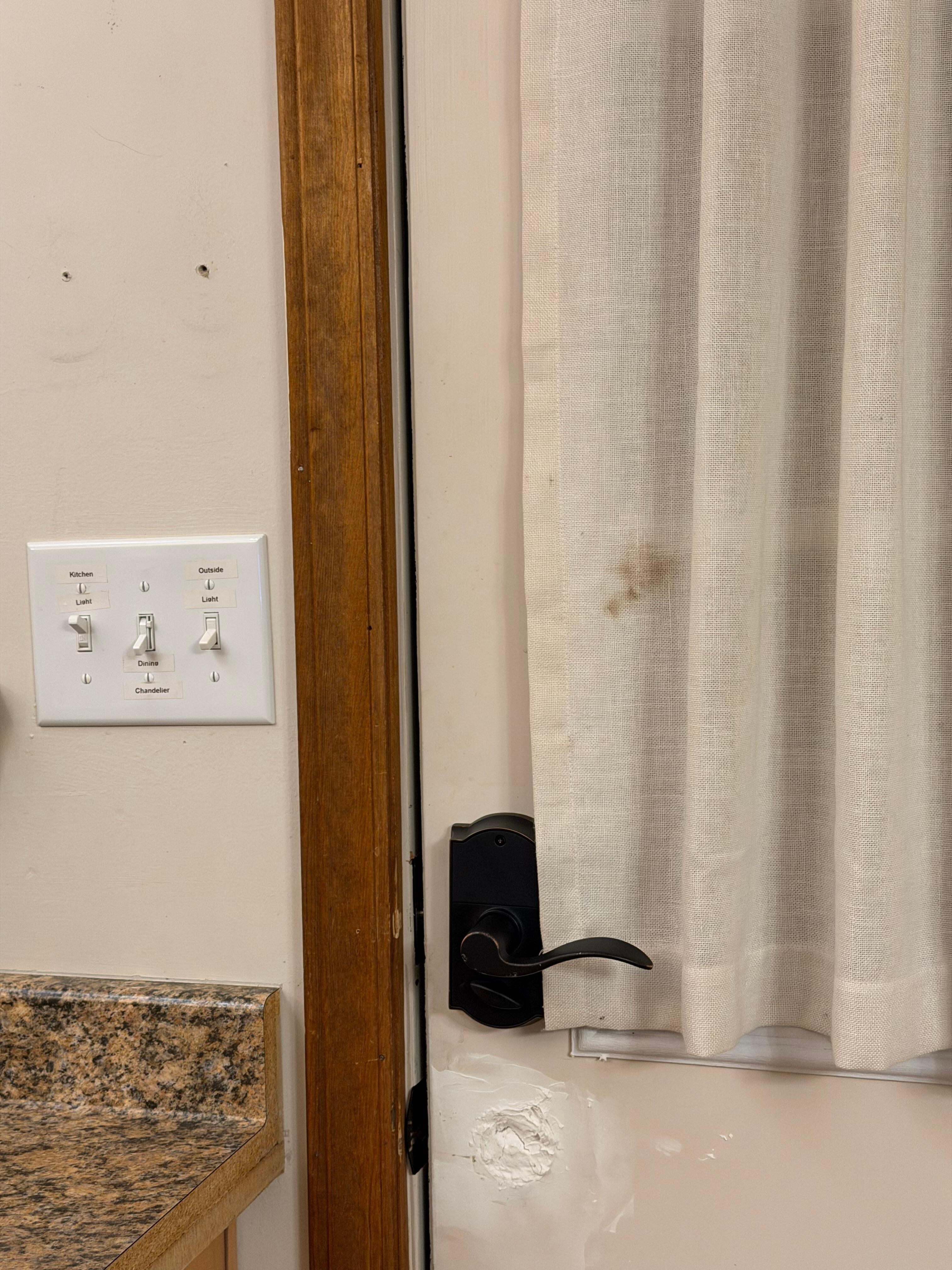 Something definitely went down here