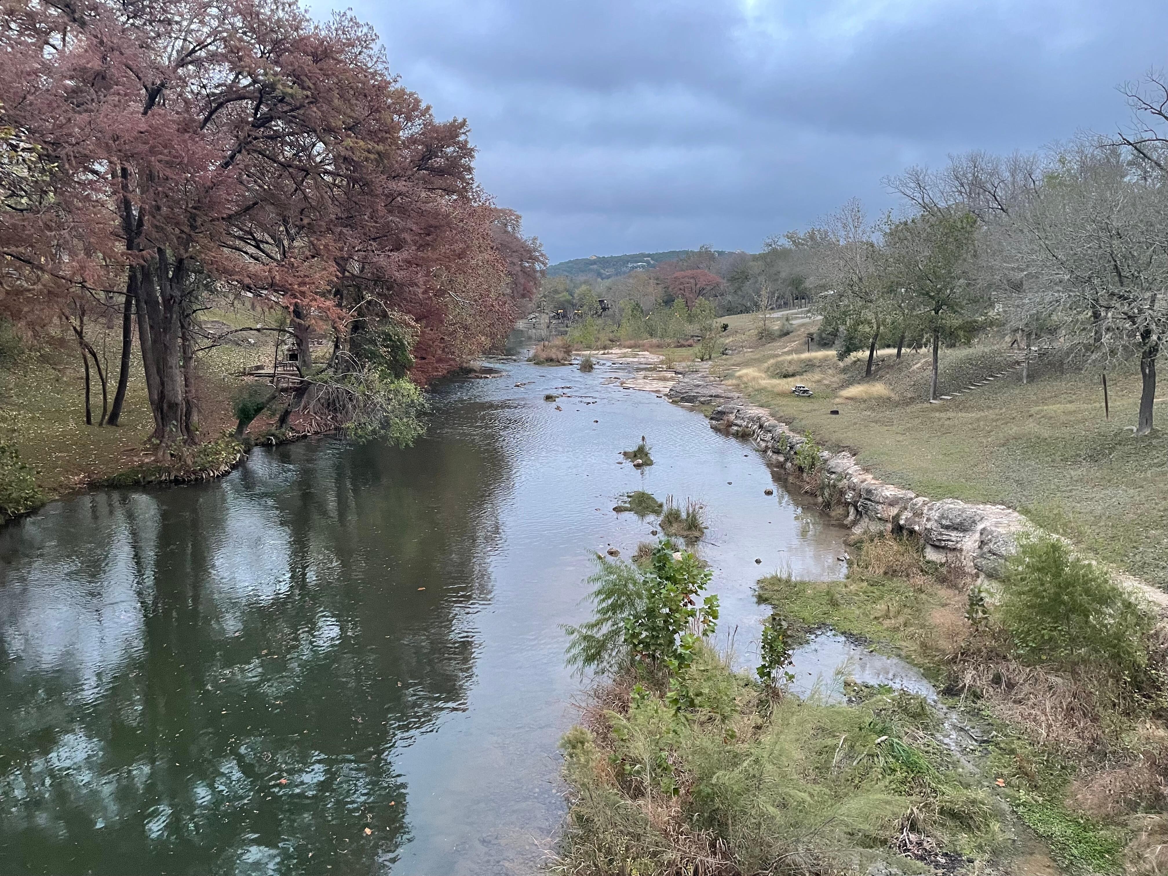 View of the river from just down the road. 