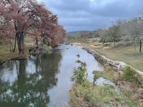 View of the river from just down the road.