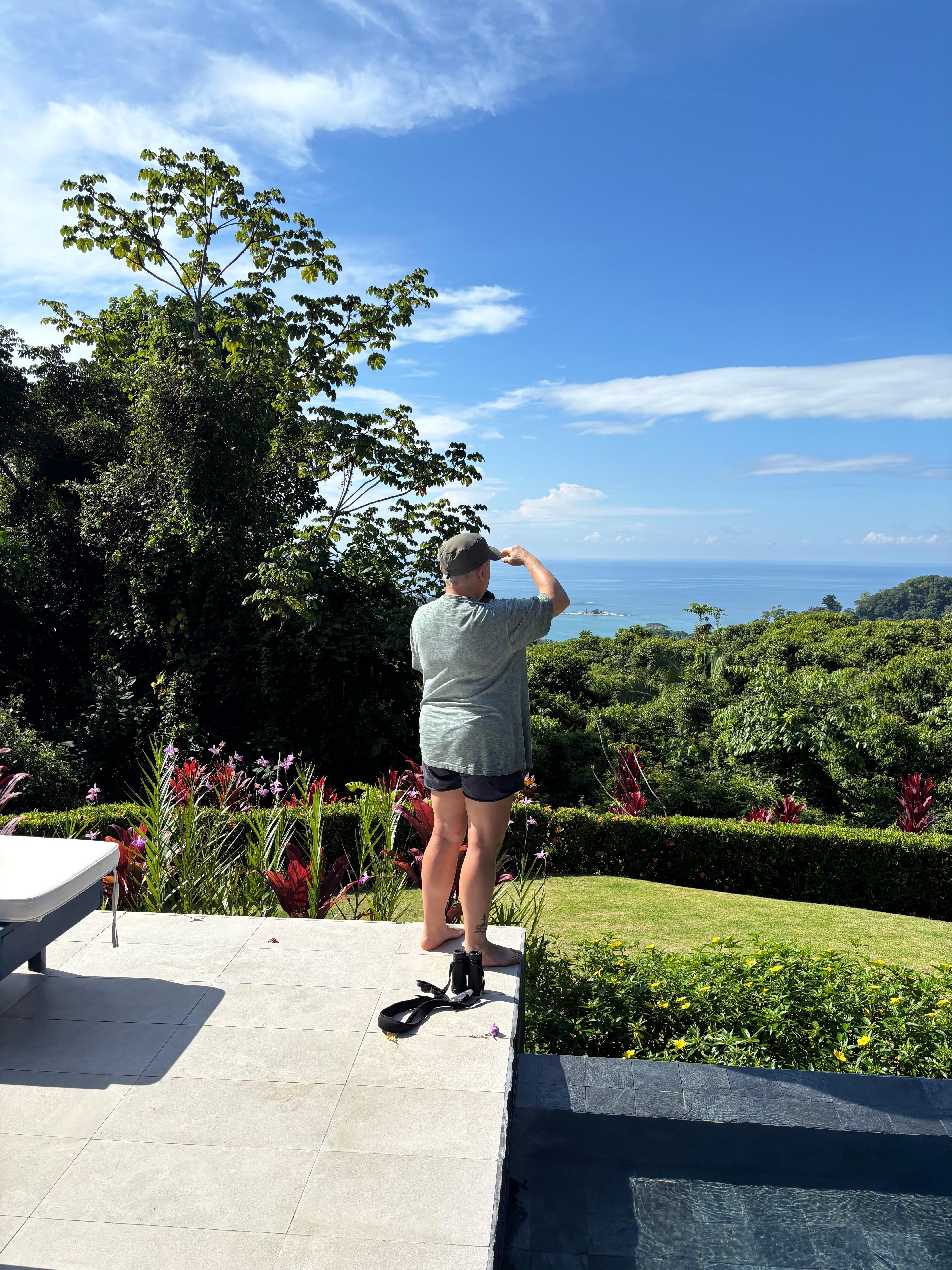 Infinity pool looking out over Pacific Ocean 