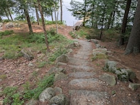 Steps to the lake from the house