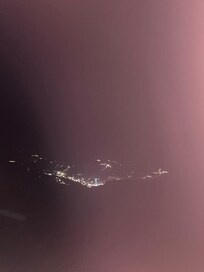 Night view of Gatlinburg below