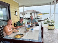 The kitchen has everything you need to prepare basic meals. Outdoor dining at its best!