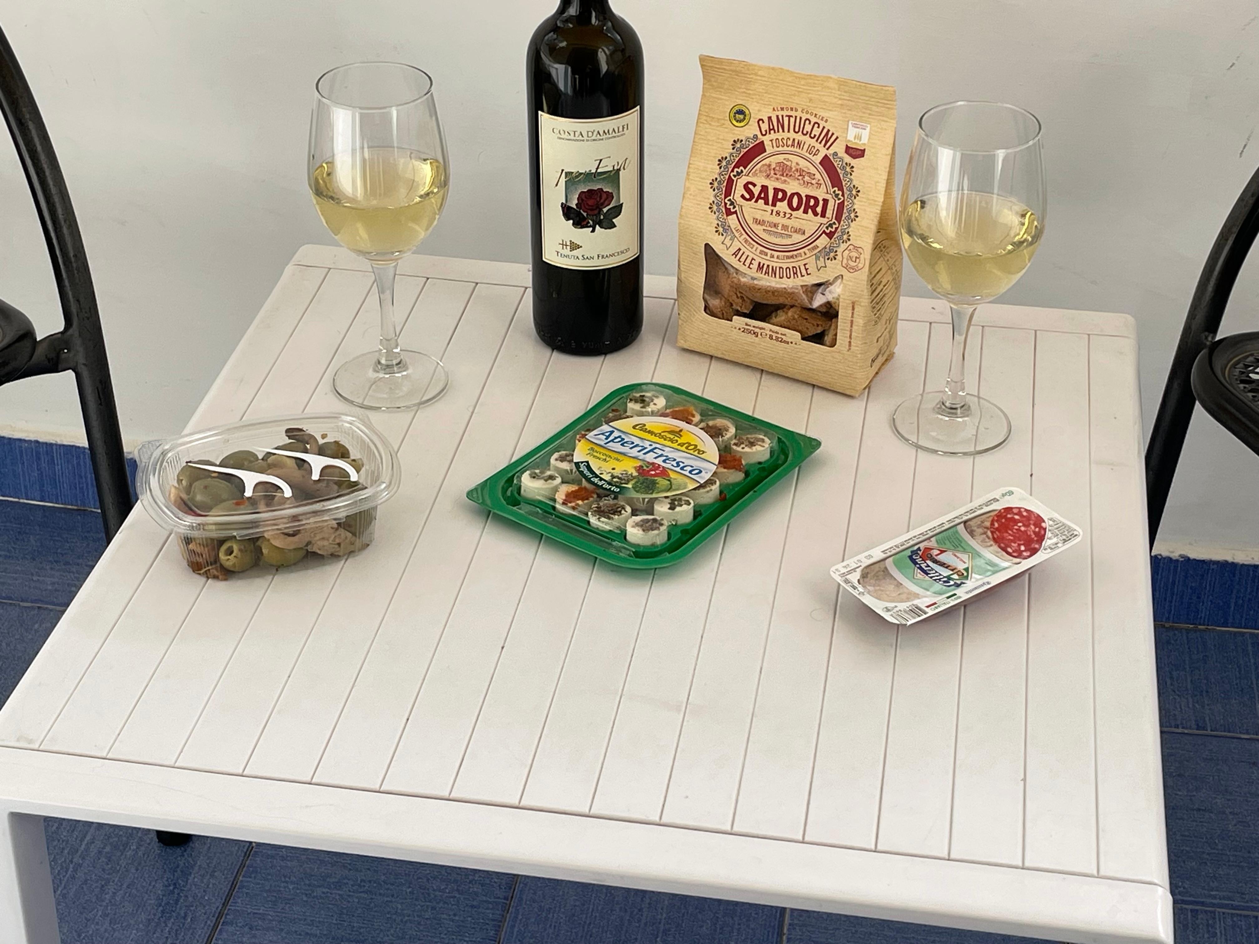 Grocery shopping had appetizer optiions