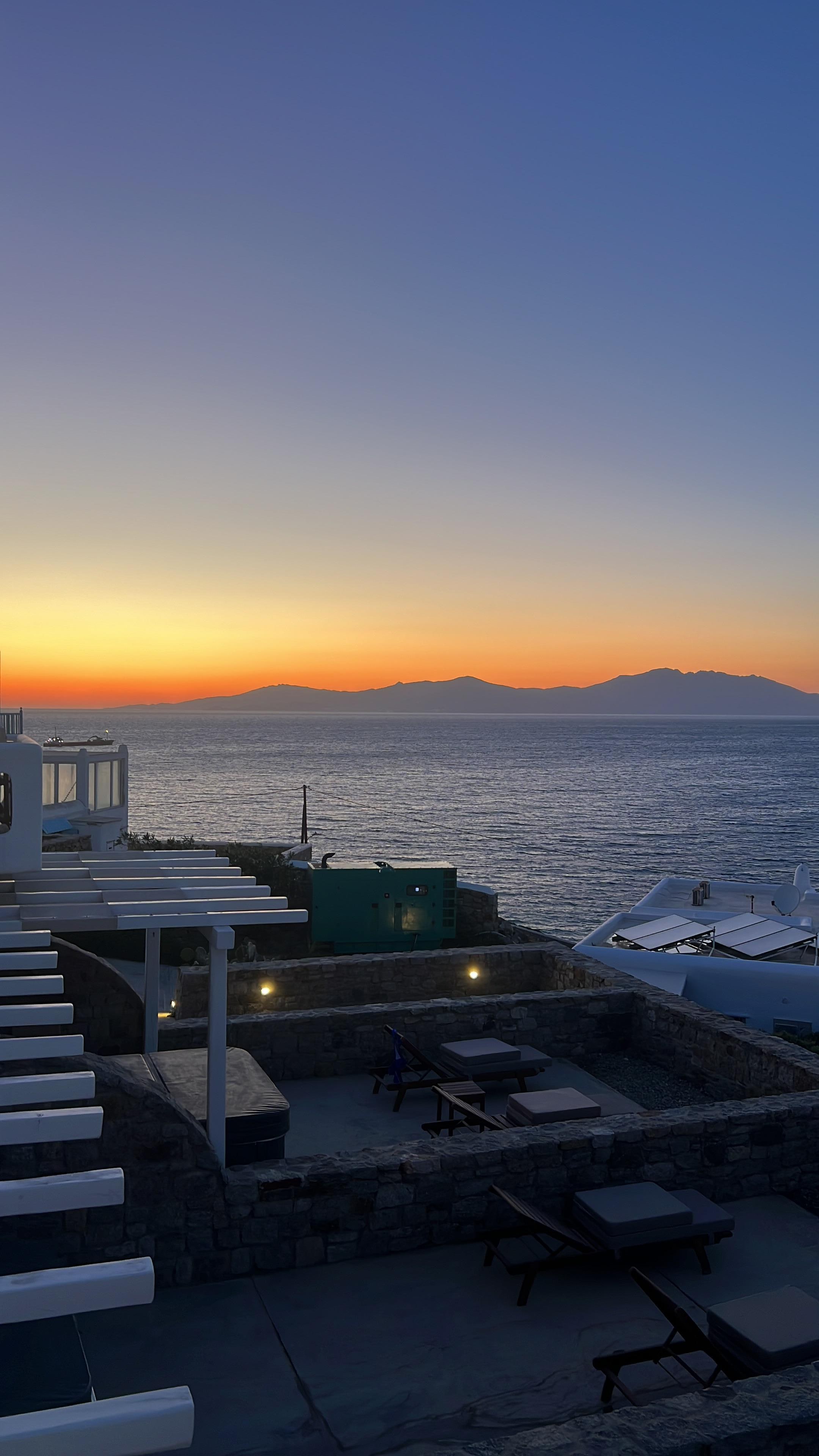 Amazing sunset views from room