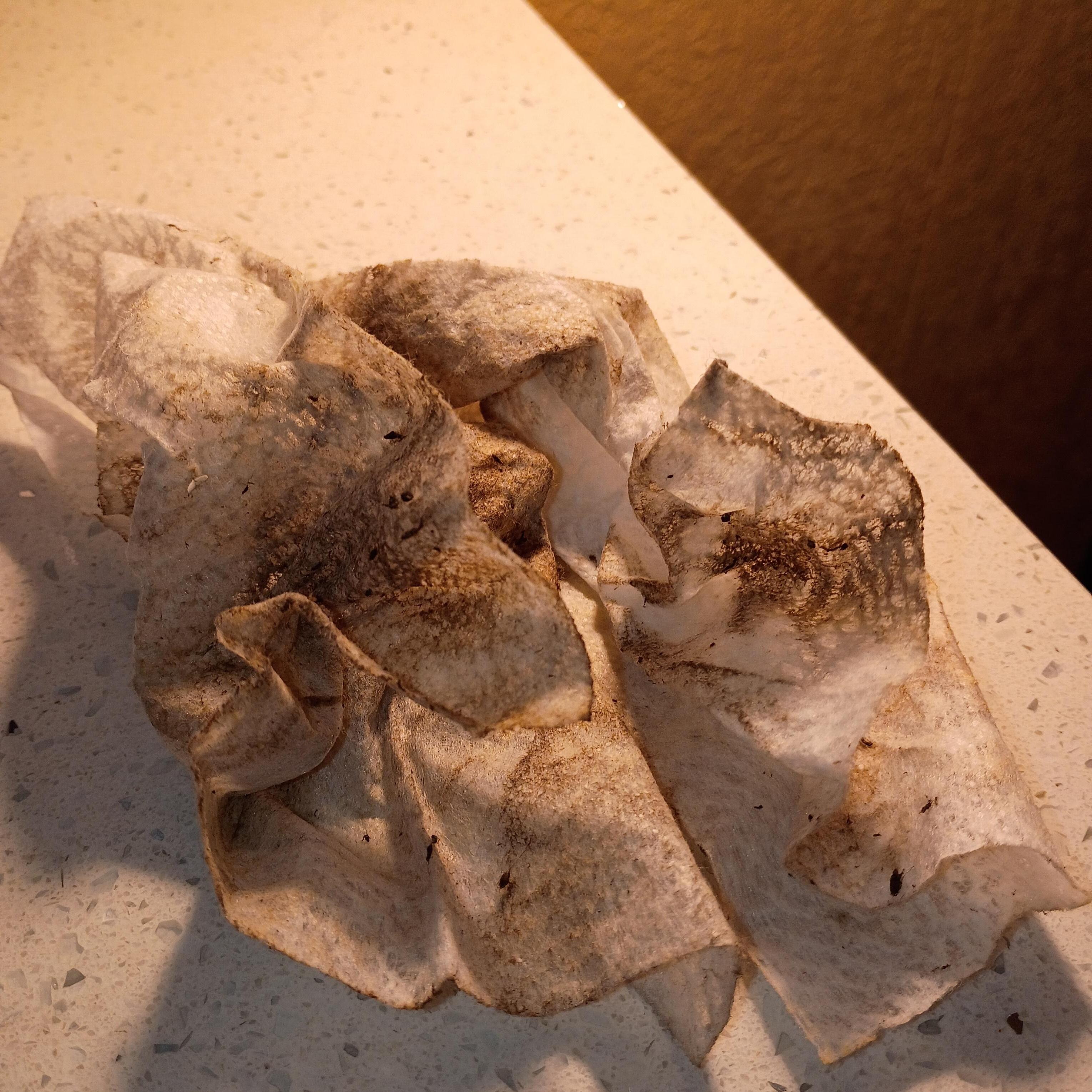 What the wipes cleaned off headboard