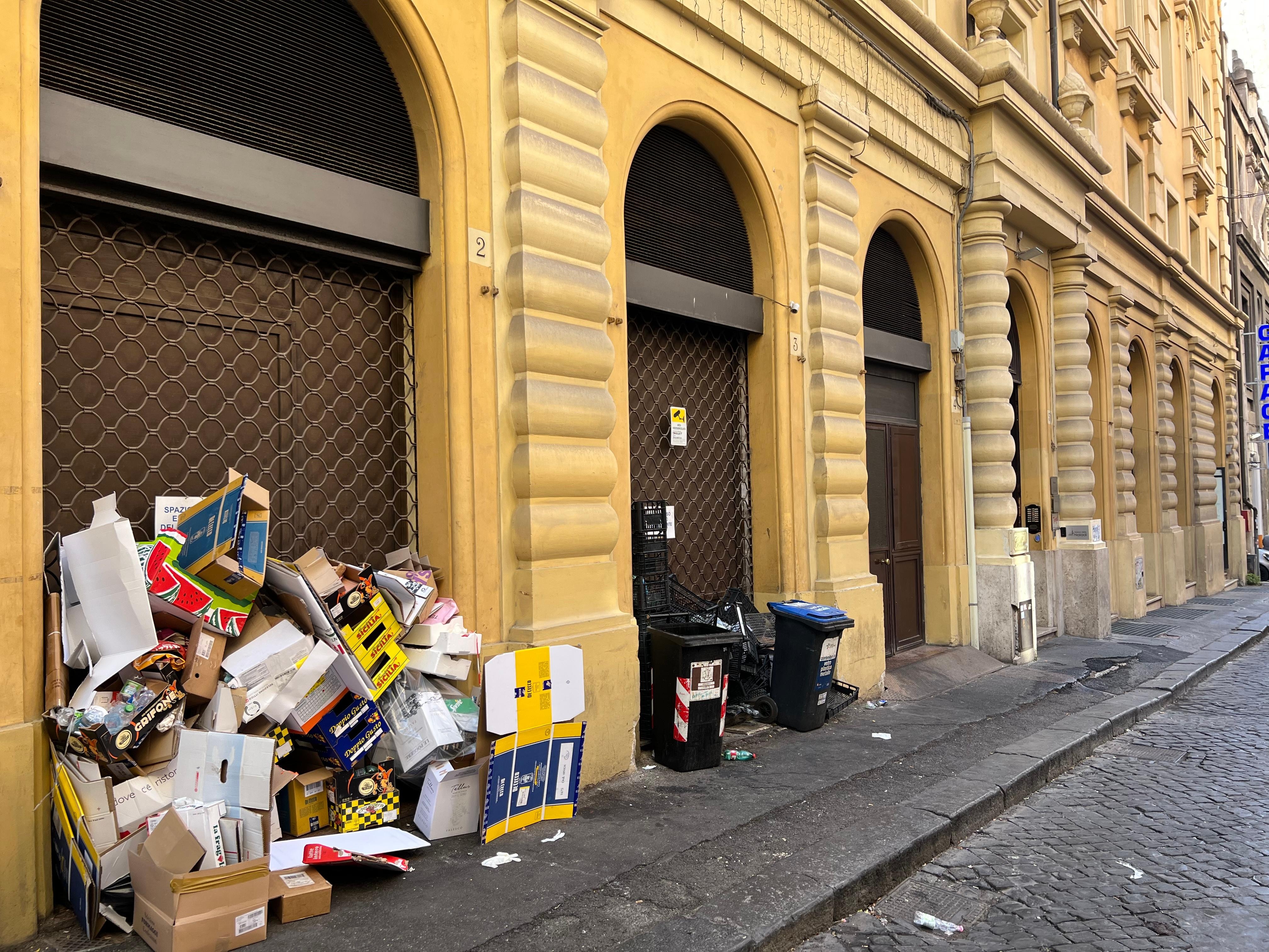 La entrada al edificio 