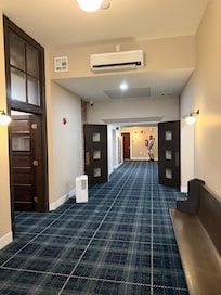 Upstairs hallway and suites