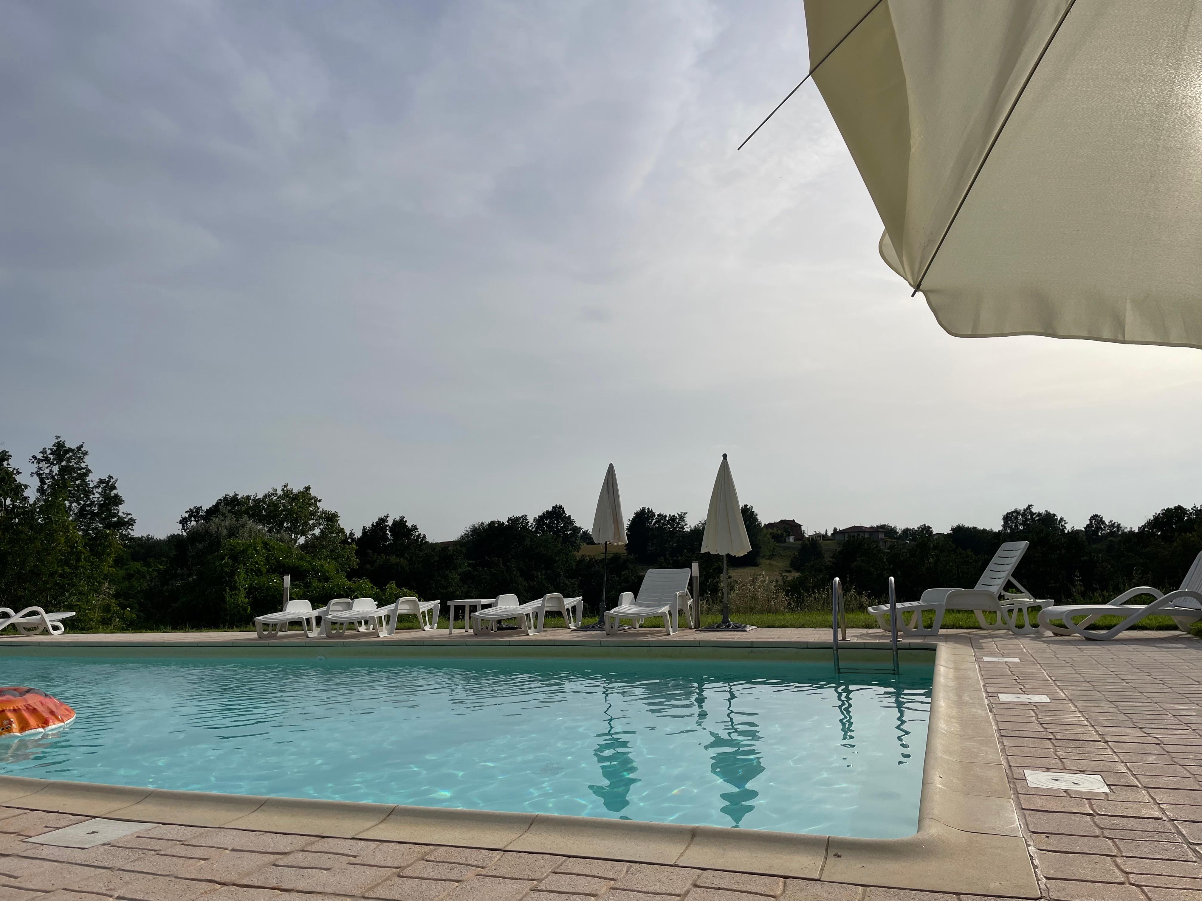 Pool outside. I came here in the morning to do Yoga as well. Open from 9am to 7pm but I sat around the pool until almost dinner time - the time was not super  enforced. However I don’t think it’s open after dark, is why it says closes at 7pm. 