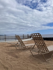 The beach area