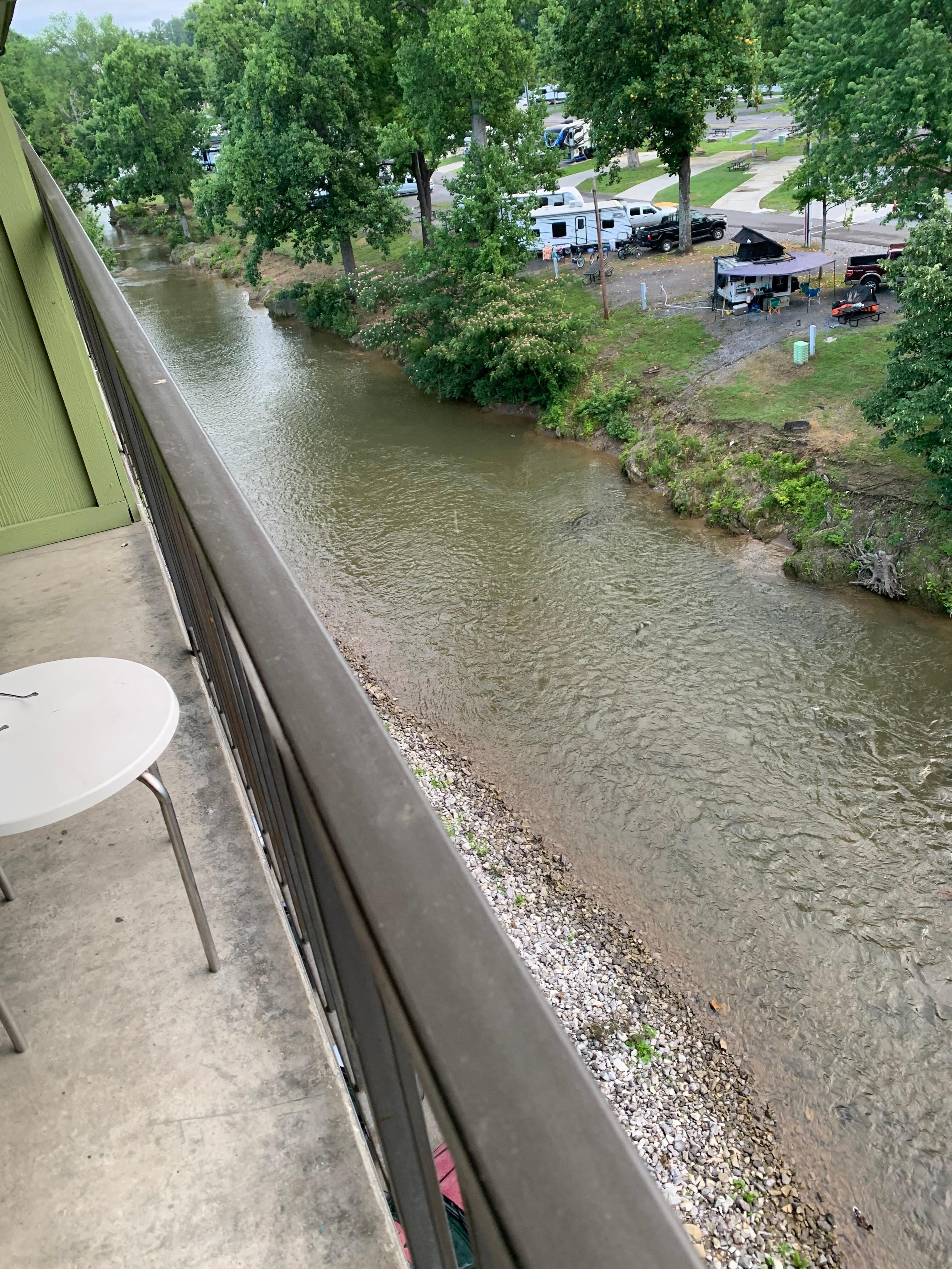 Creek from our balcony on 5th floor