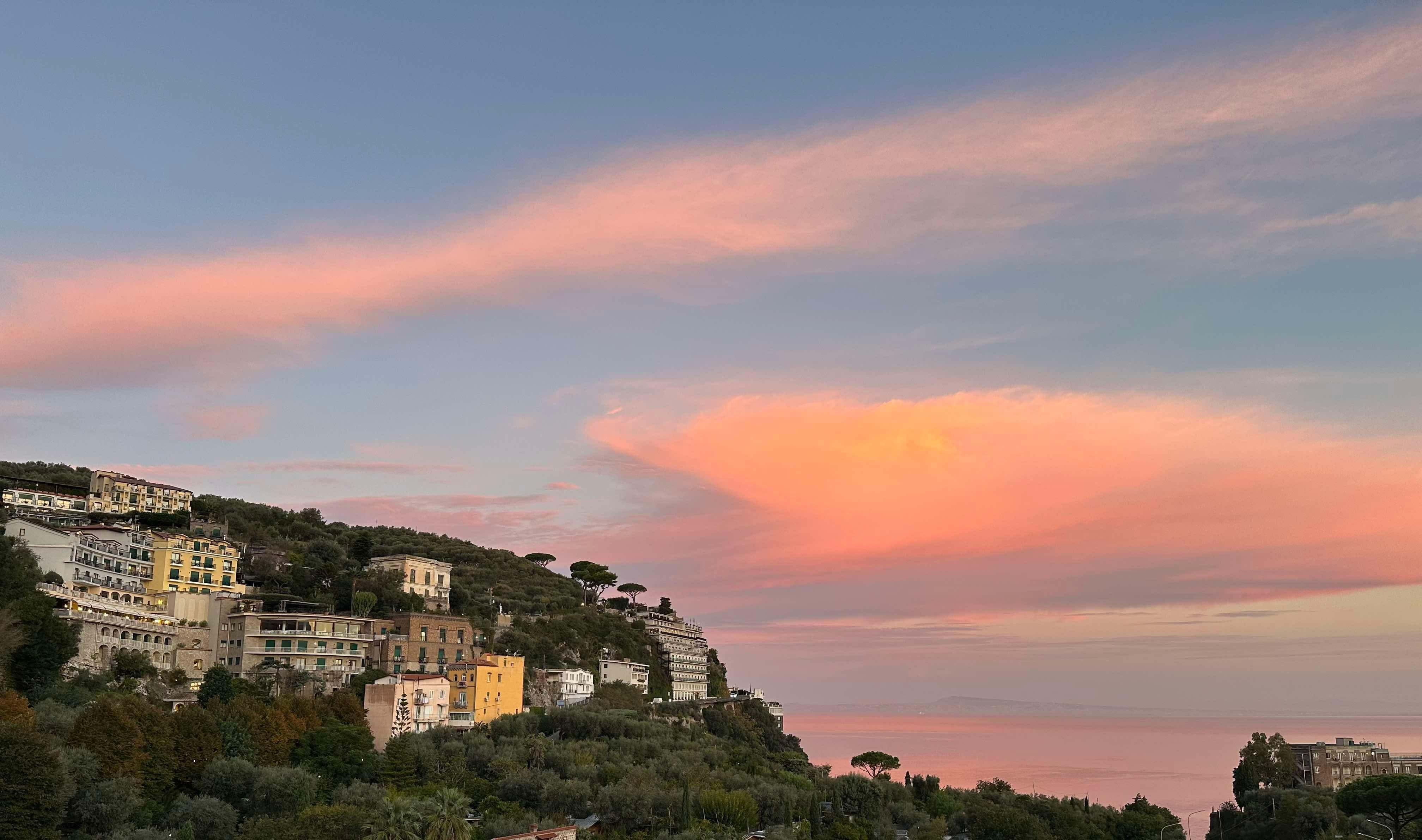 Sunset from our room. 