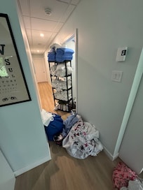 Some of the contents that were in the closet that we needed to pull out in order to access the well switch to turn the water back on.