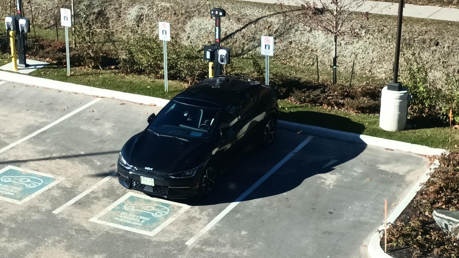 Charging in a parking Tru by Hilton Bracebridge On.