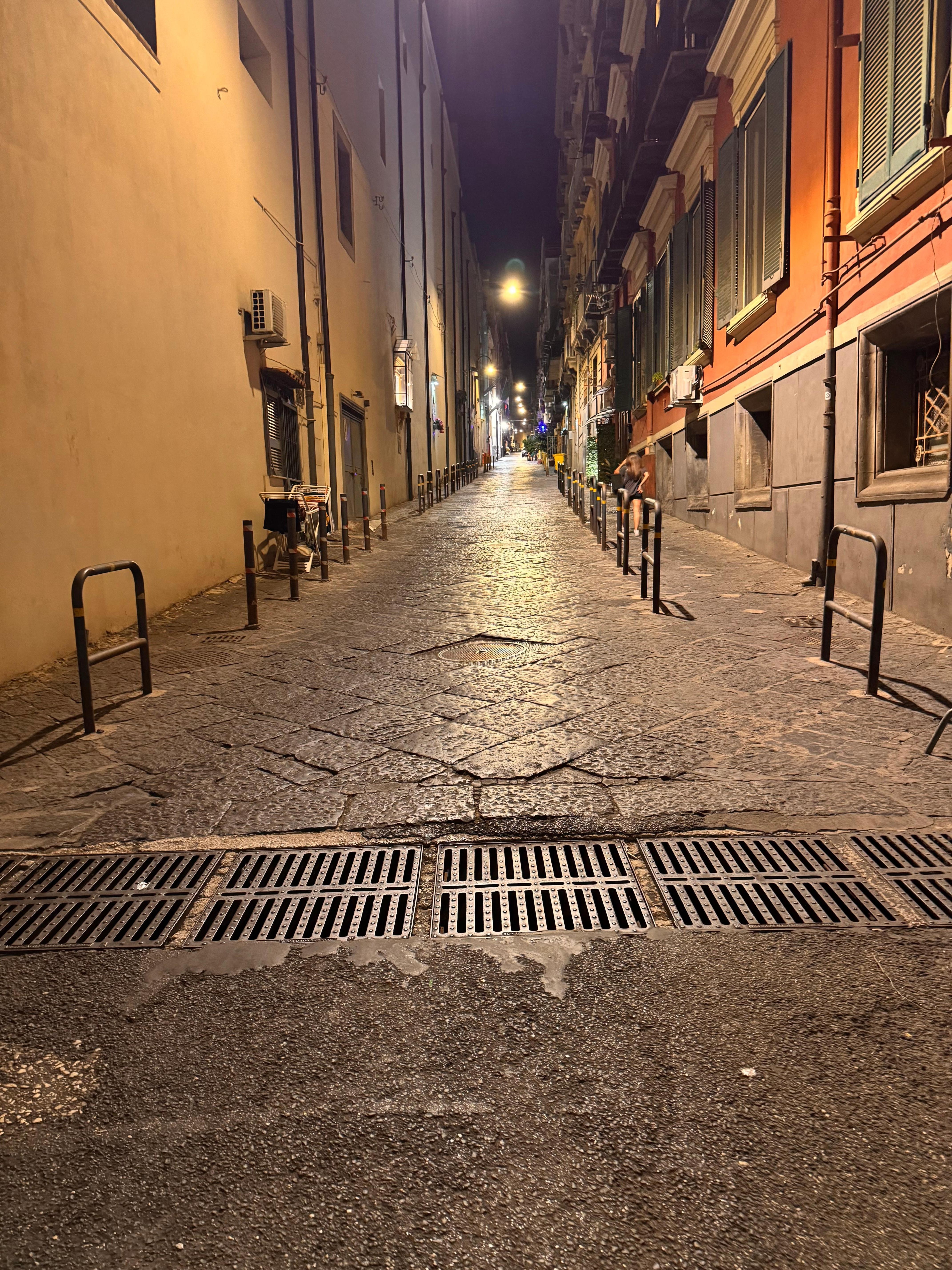 The street used to access busy Via Toledo 