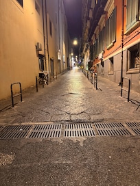 The street used to access busy Via Toledo