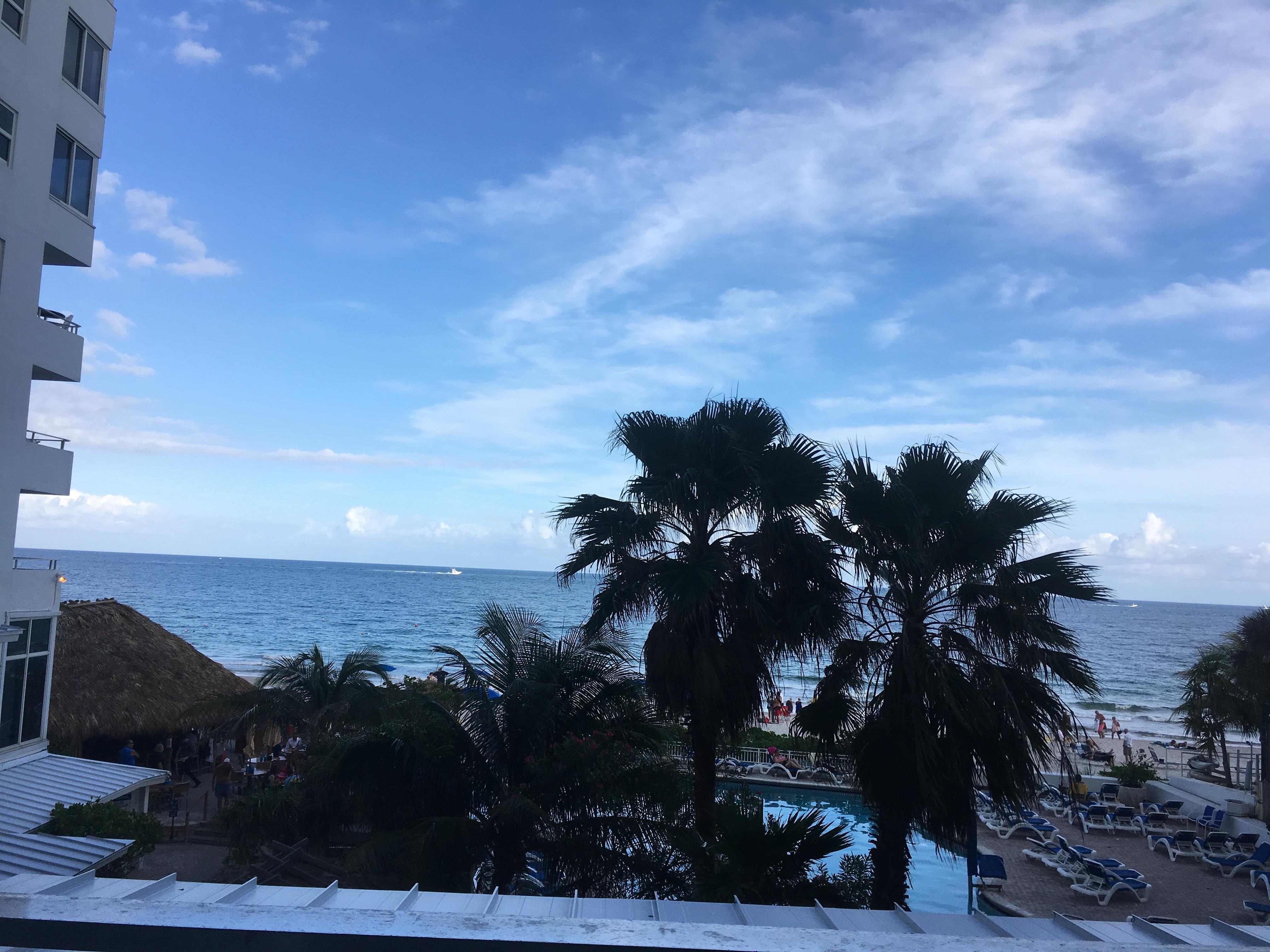View from 2nd floor oceanfront room.