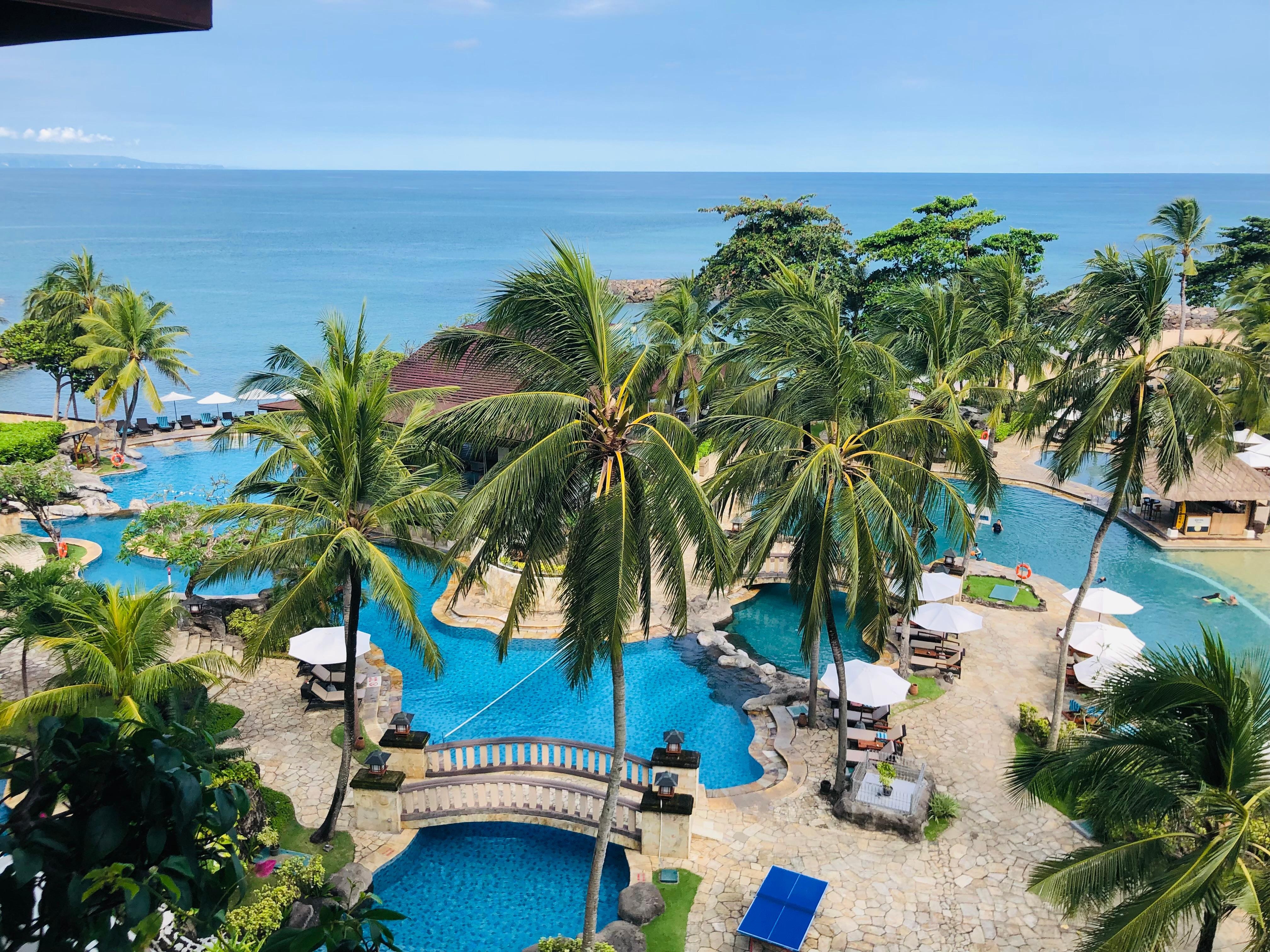 view from our balcony on 6th floor of the cliff tower