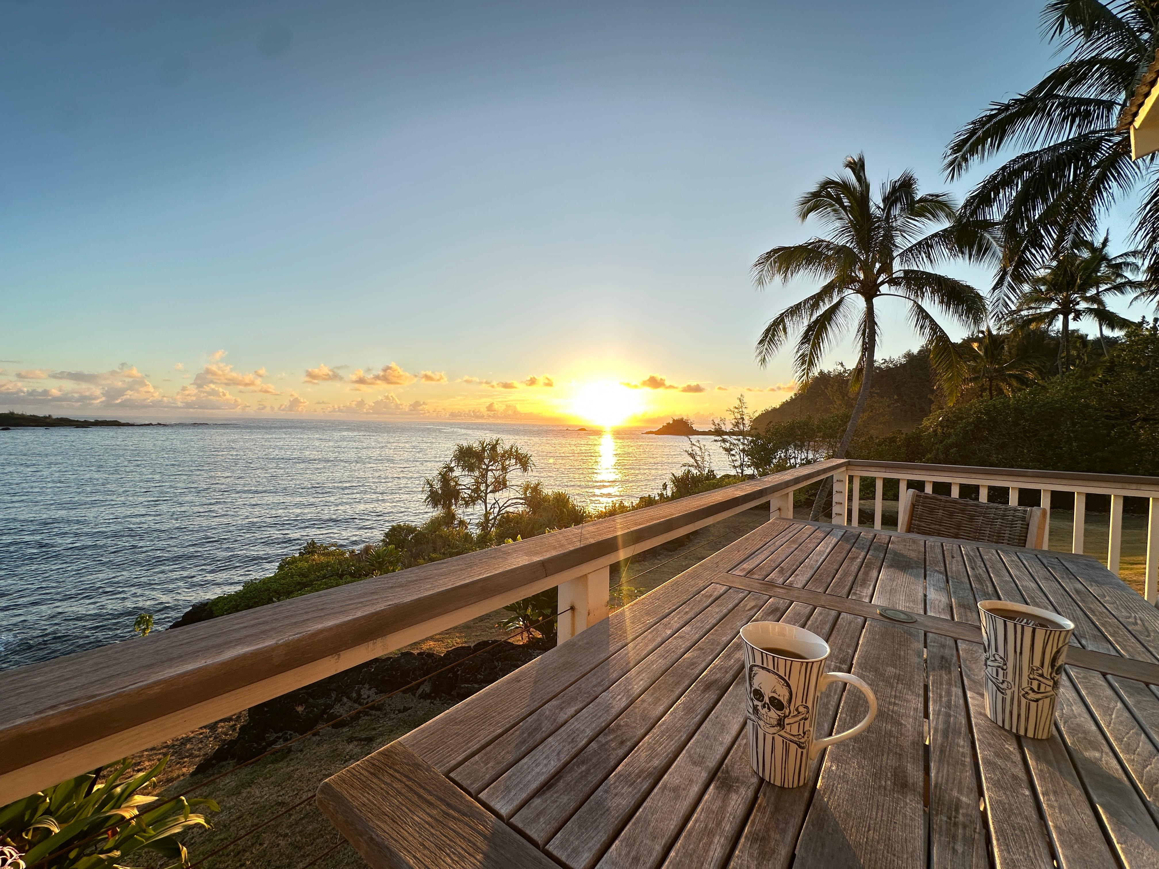 Sunrise from the porch!