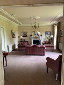 Lounge bar area with selected board games