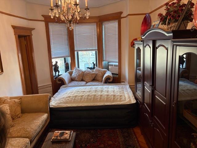 Living room 160 long x 72 wide.  Air mattress is 60x80.  There is an ottoman that pulls out but it is only 25" wide not 38 like a twin bed is.  No room for anything else