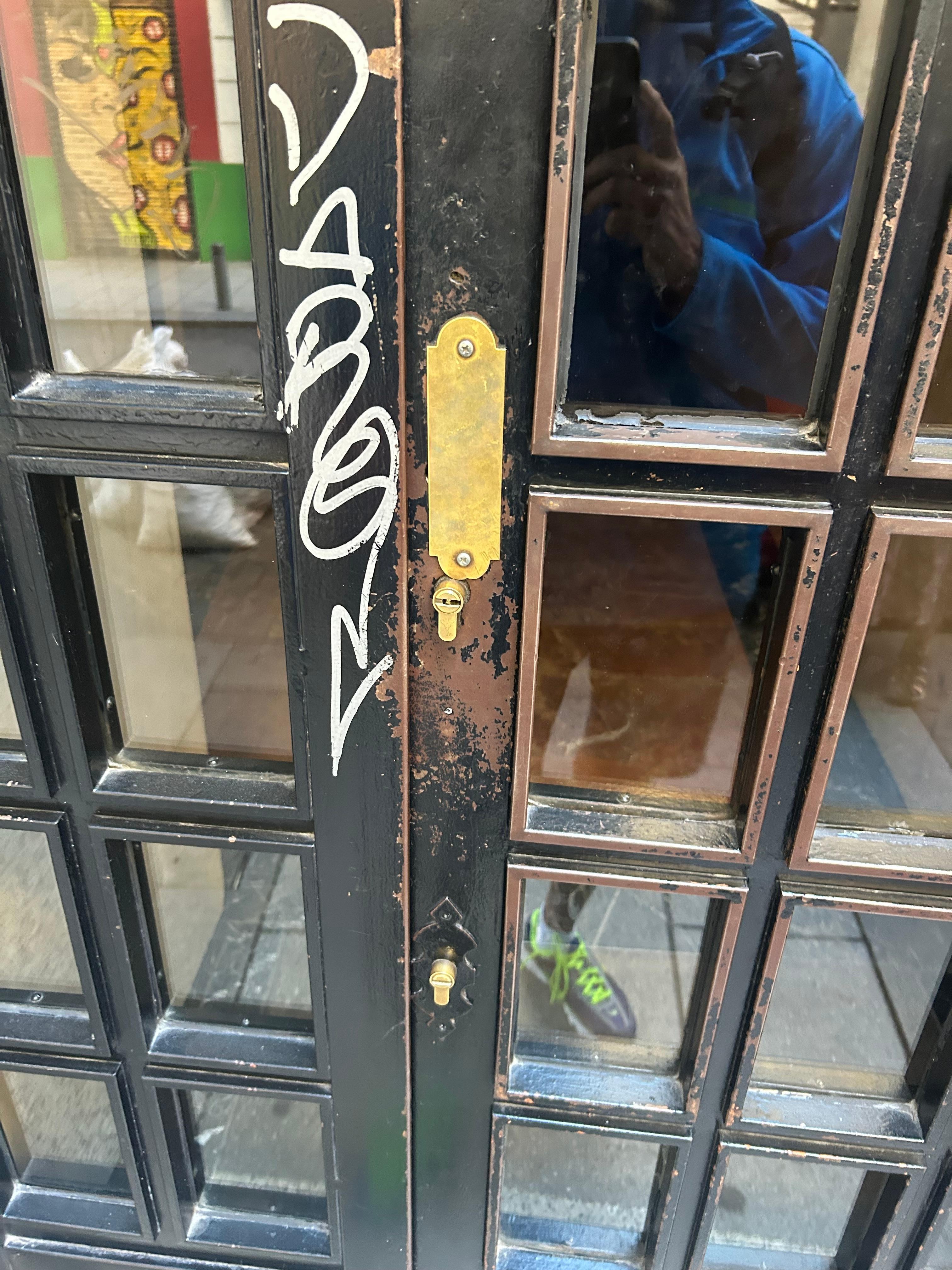 Front entrance some stranger let us in .ZERO security!'