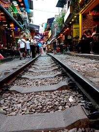 The famous Train street is at walkable distance