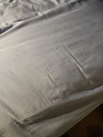 The stained sheets