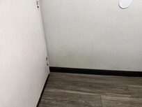 Dirty wall behind the door