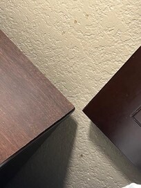 The walls had stains