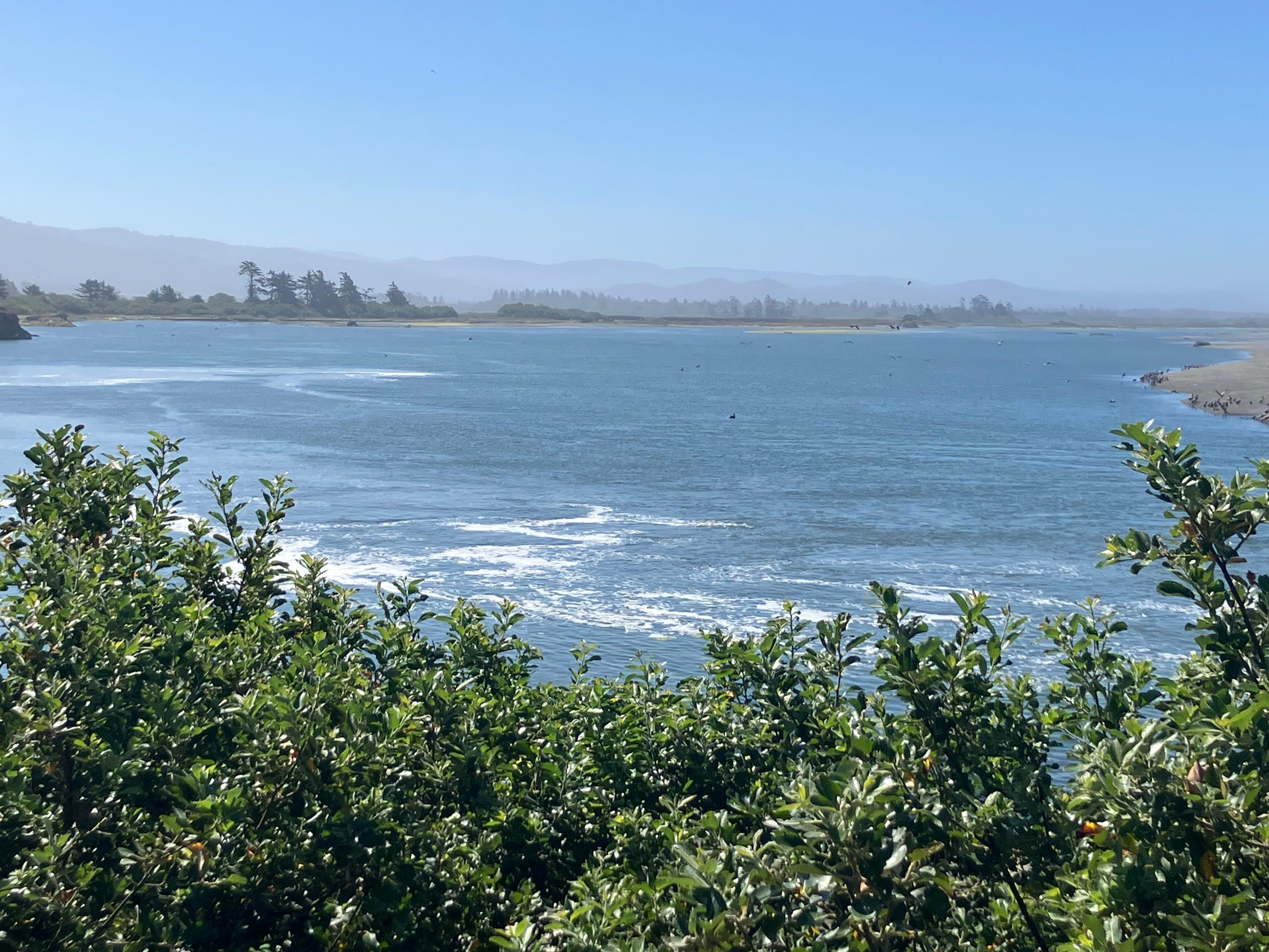 A short walk to the water