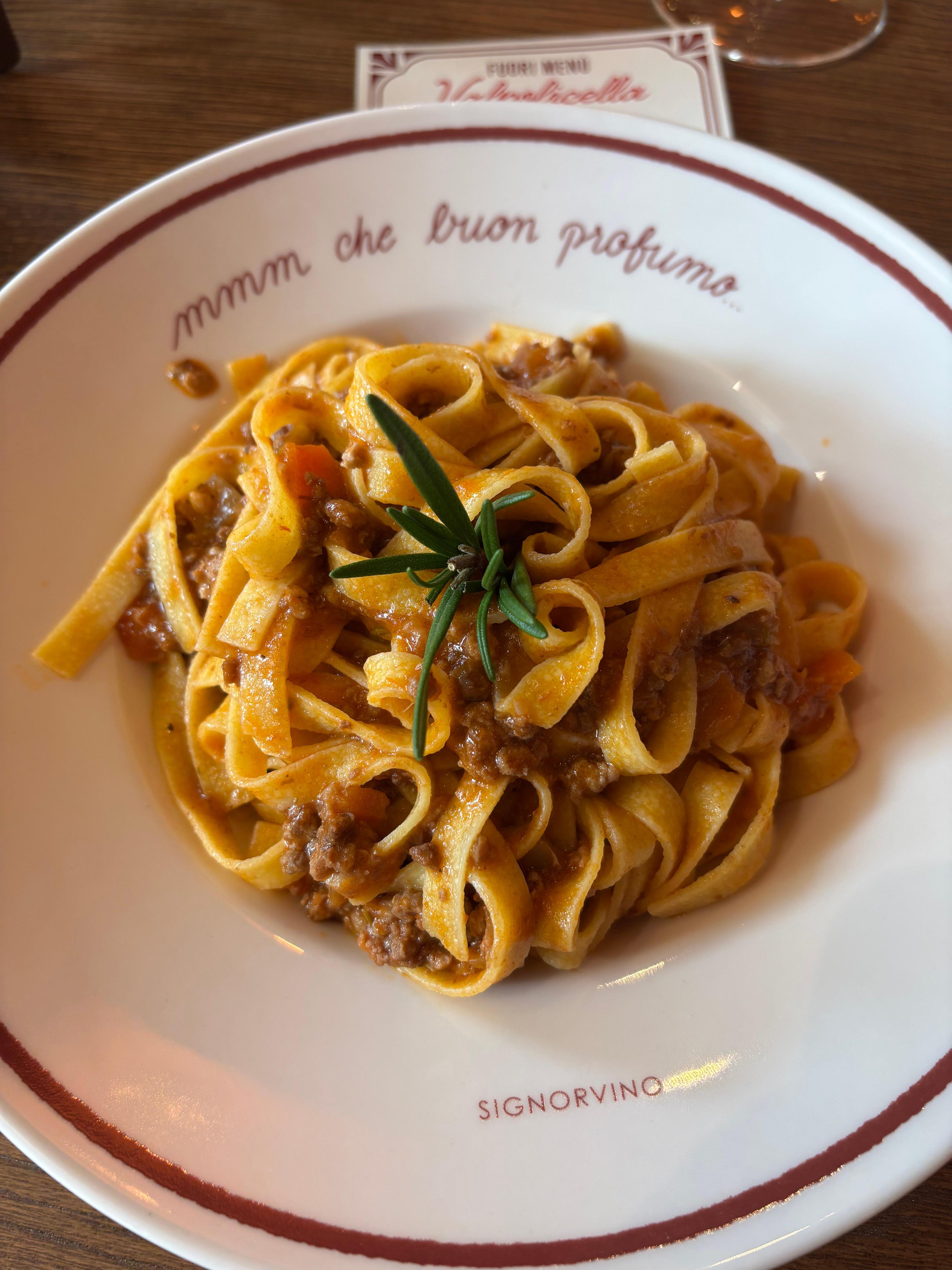 Bolognese at the main square