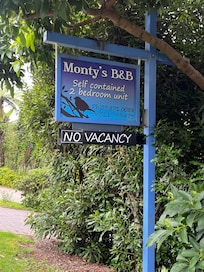 Sign entrance
